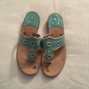 Worn twice size 8 jack Rogers in aqua blue!